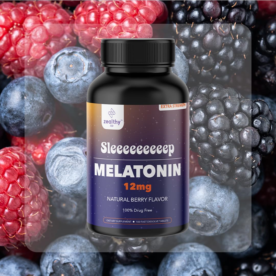 Z Zealthy Life Mélatonine saveur naturelle fruits rouges pour une expérience agréable.