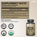 Zealthy Life – capsules psyllium 750 mg, forme compacte pour une prise aisée