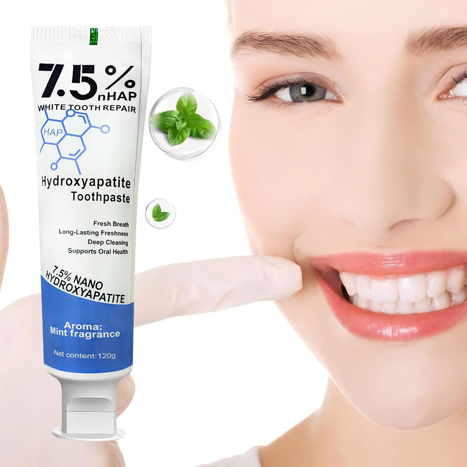 Dentifrice Zeamyhy à la menthe fraîche pour une haleine agréable.