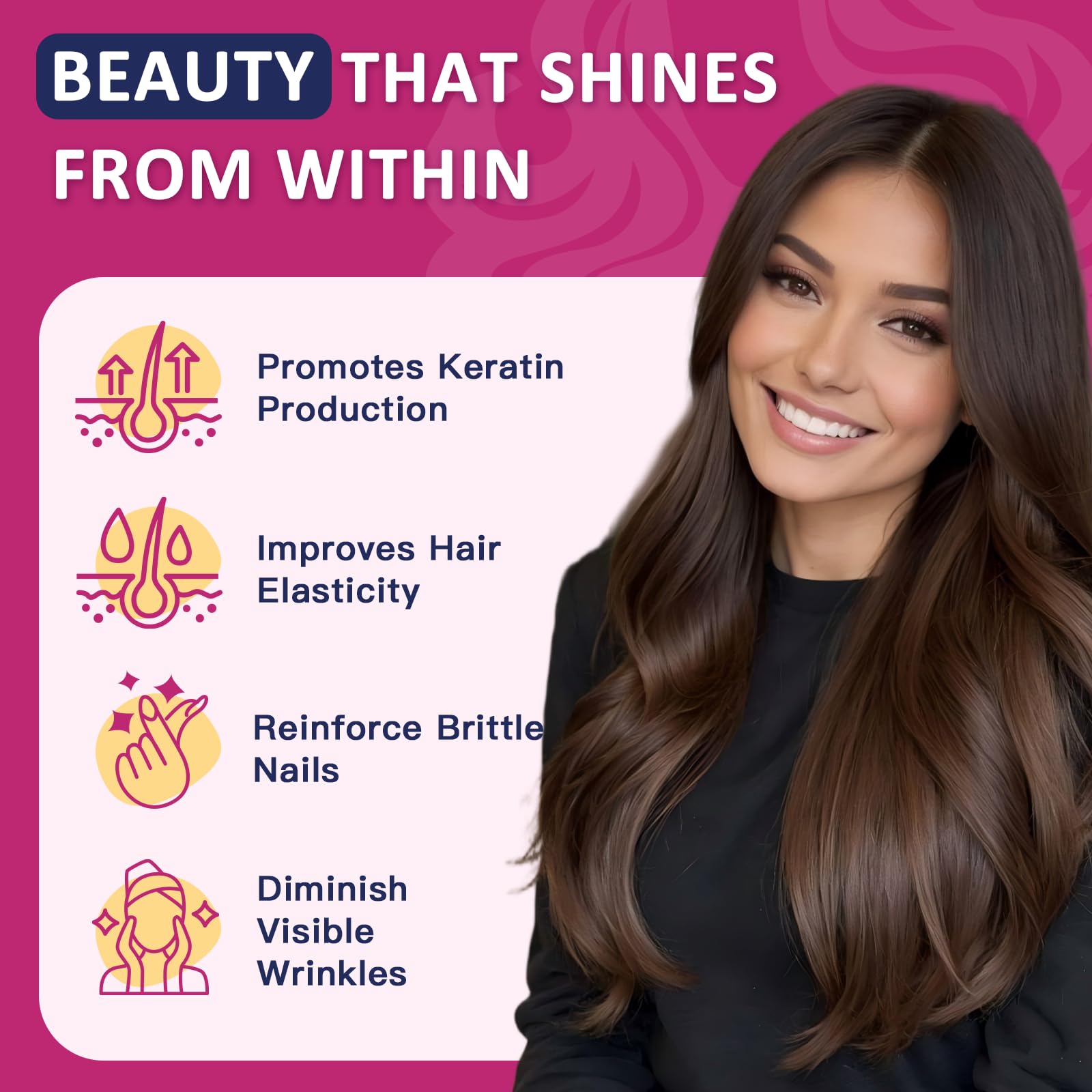 ZEBORA acide hyaluronique hydrater les cheveux pour plus de brillance.