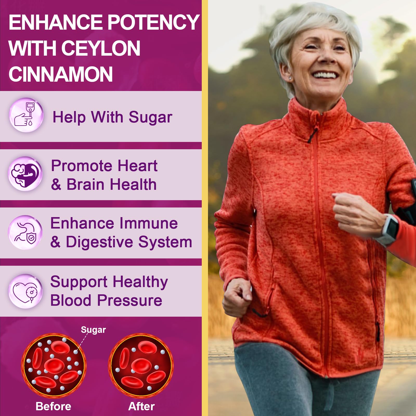 Étiquette ZEBORA Berberine HCL montrant cannelle de Ceylan et usage potentiel.