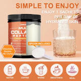 Santé peau et cheveux avec ZEBORA Collagène Multi-Peptides.