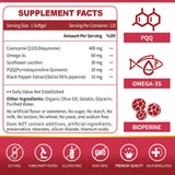 ZEBORA CoQ10 et omega-3 intégrés, bénéfices pour cœur et sommeil.