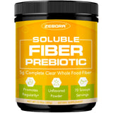 ZEBORA Poudre fibre prébiotique en emballage, facile à ranger et utiliser.