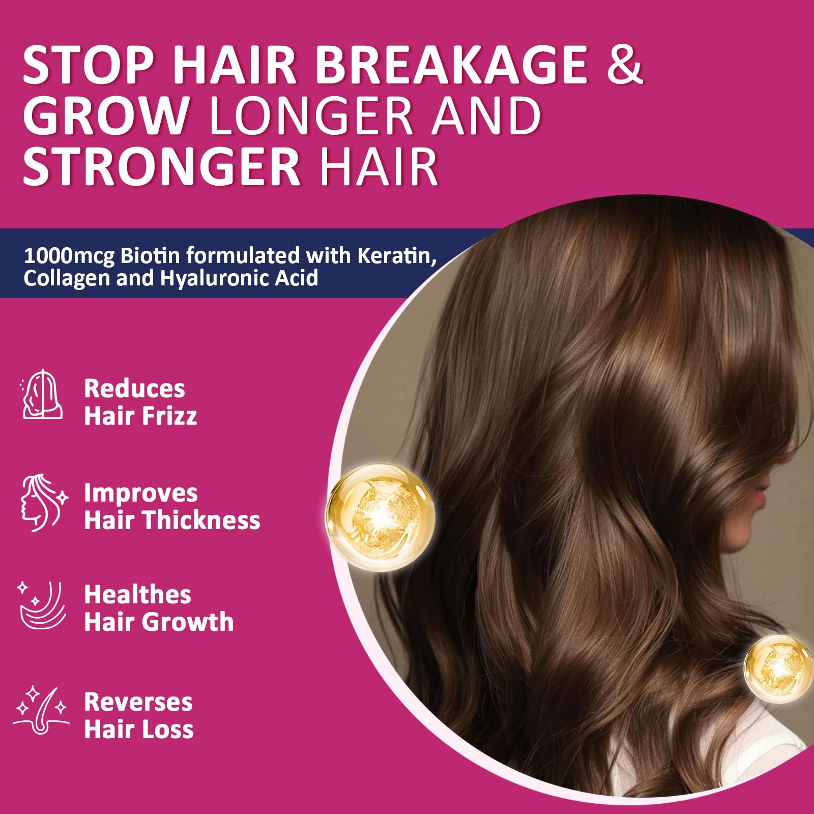 Ingrédients ZEBORA biotine, kératine et collagène soutenant cheveux et ongles.