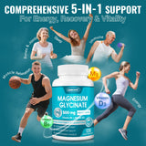 ZEBORA Magnésium Glycinate 500 mg — étiquette claire, formule non tamponnée