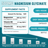 ZEBORA Magnésium Glycinate 500 mg — gélules visibles, soutien musculaire potentiel