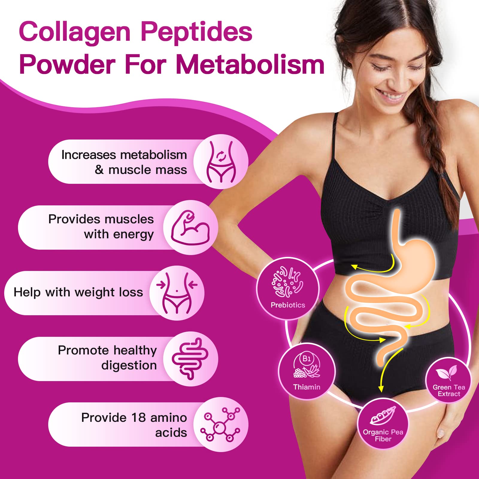 ZEBORA Poudre Hyaluronique Biotine Vitamine C : hydratation et élasticité.