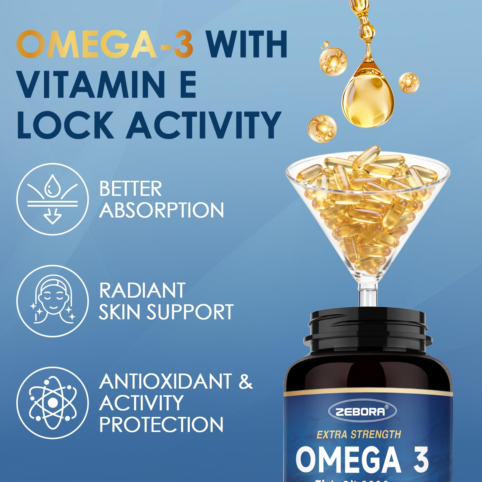 ZEBORA Omega-3: pureté sans mercure dans les gélules