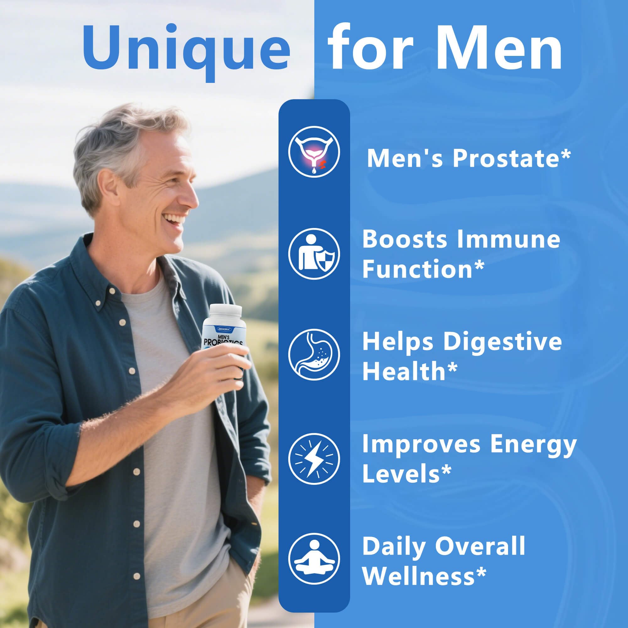 ZEBORA Probiotics — palmier nain et canneberge pour le confort