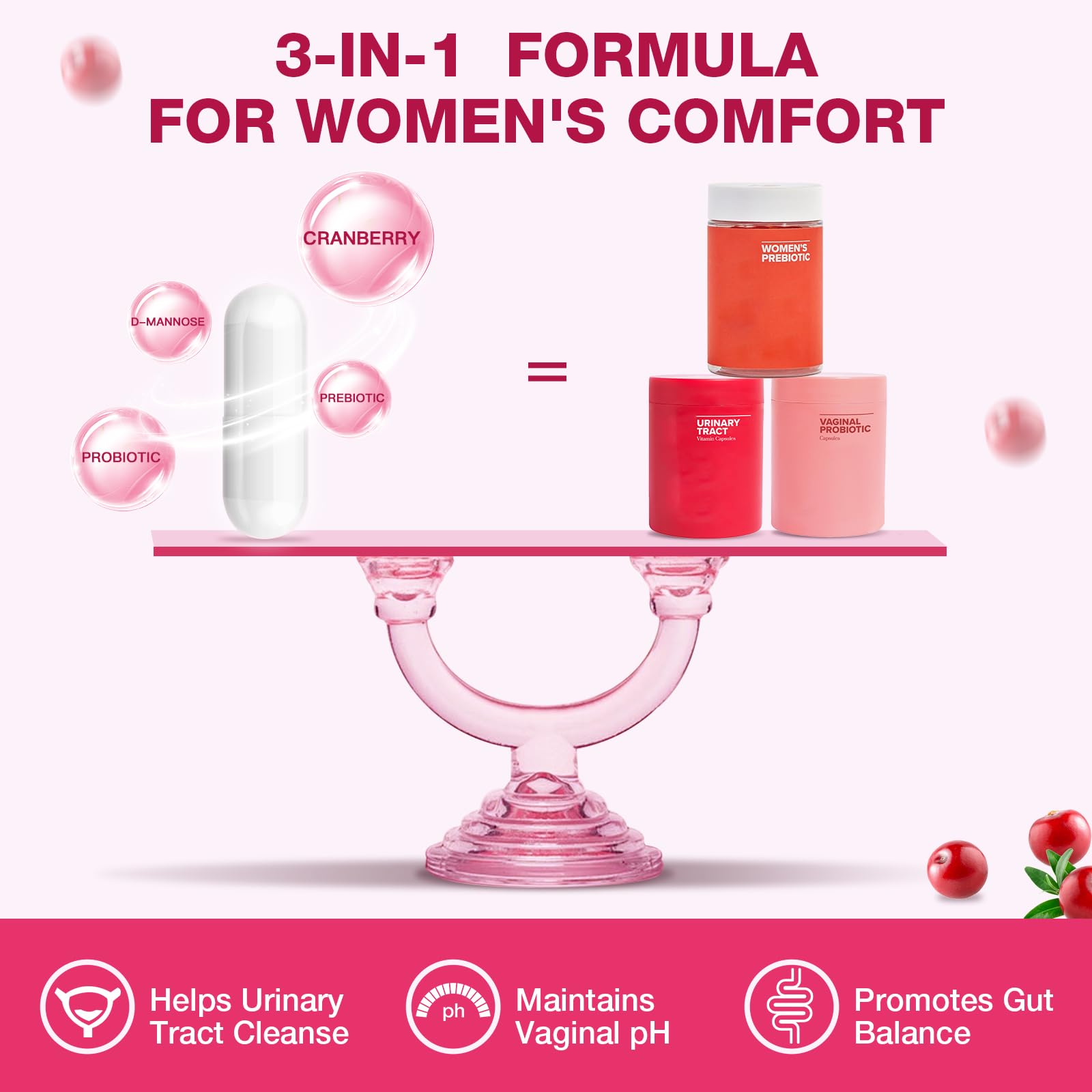 ZEBORA Probiotiques pour Femmes – utilisation quotidienne simple, deux capsules par jour.