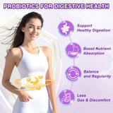 ZEBORA Probiotiques femmes — étiquette, détails des prébiotiques et enzymes.