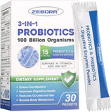 ZEBORA Probiotiques bouteille: soutien digestif quotidien