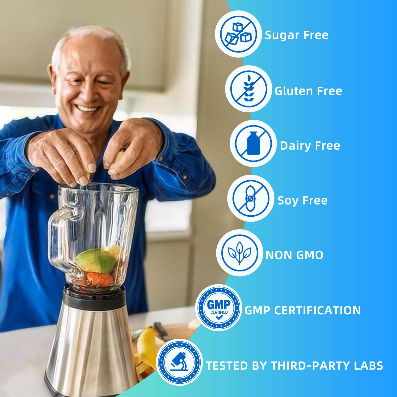 ZEBORA Probiotiques pour hommes: fabrication conforme GMP et tests en laboratoire.