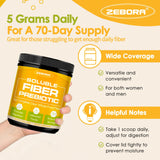 ZEBORA Sans sucre ajouté – fibre prébiotique sans calories vides.