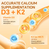 Le duo D3+K2 aide potentiellement l'utilisation du calcium dans les os.
