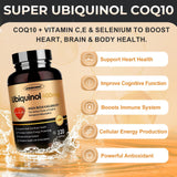 ZEBORA Ubiquinol CoQ10 – Formule vitamine C, E et sélénium pour protection antioxydante