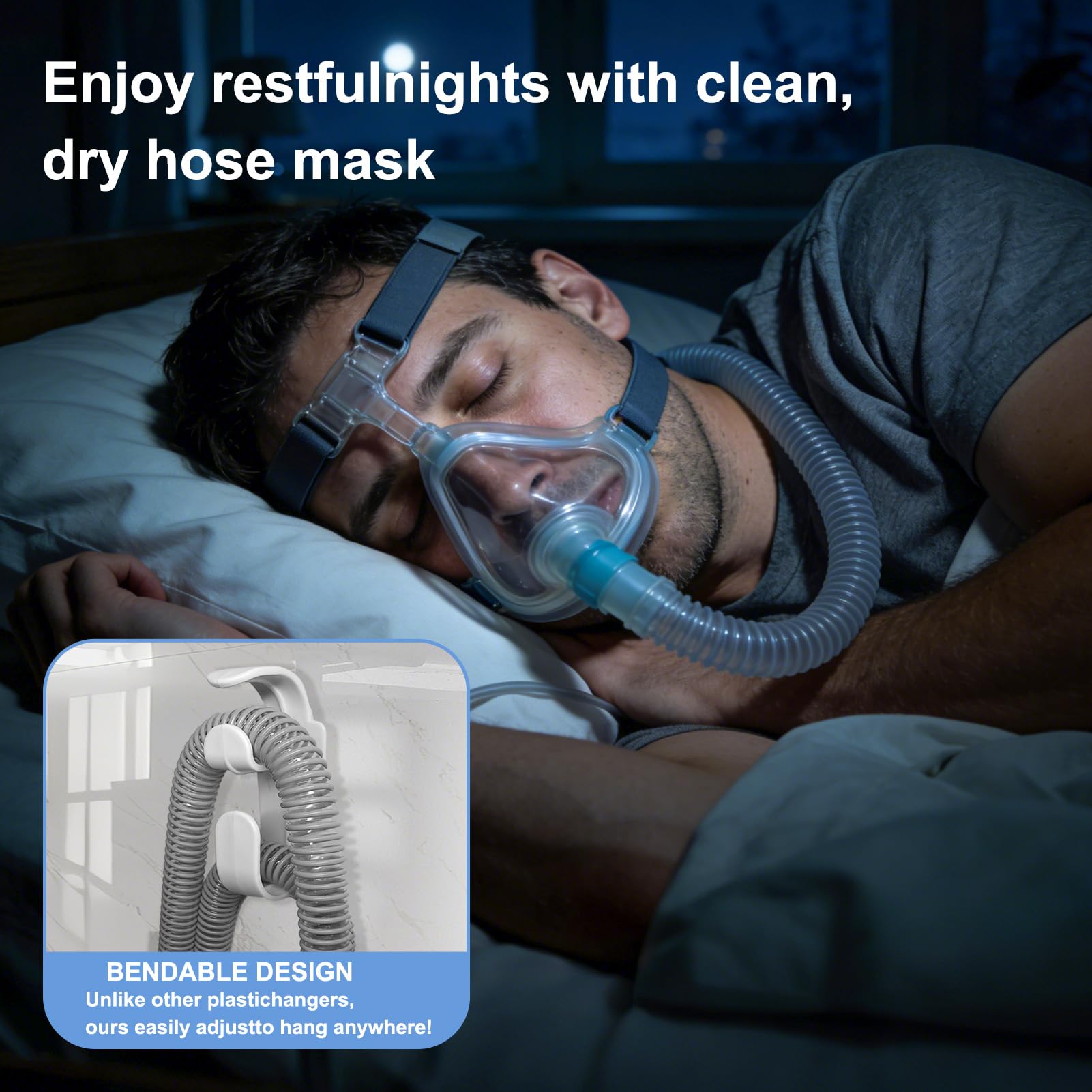 Zebrater kit nettoyage CPAP portable, idéal pour les voyages.