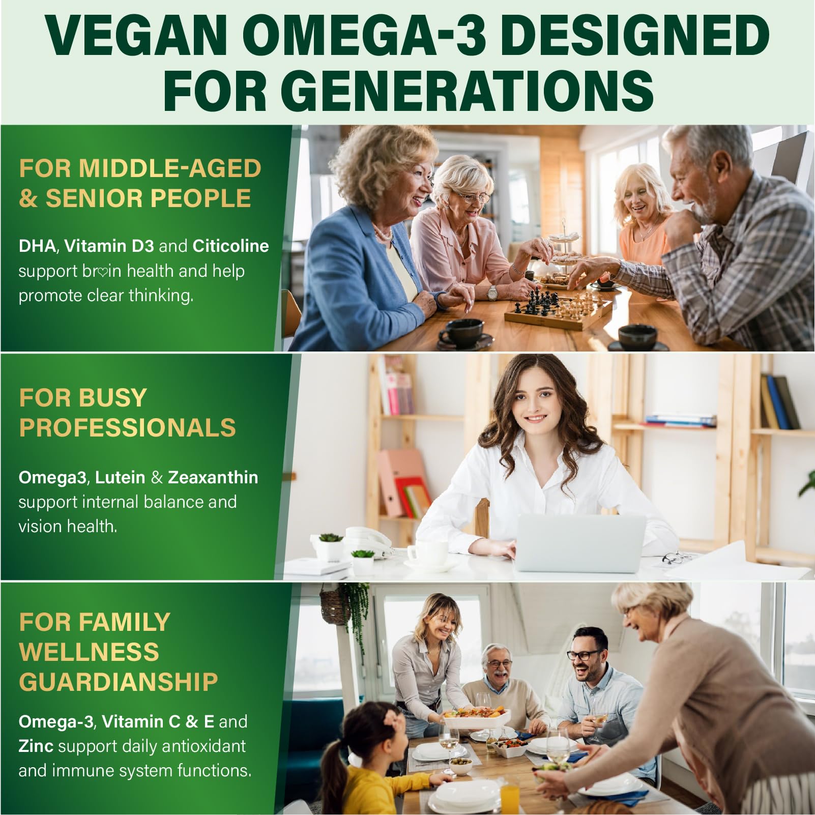 ZEGBALP Omega-3 Gummies ingredients-vegan: ingrédients naturels et sans OGM
