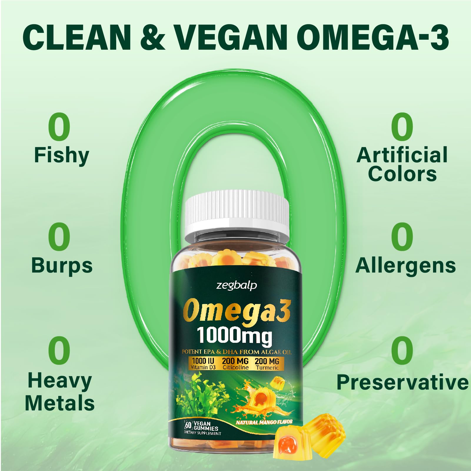 ZEGBALP Omega-3 Gummies immunite-d3-k2: soutien potentiel pour l’immunité et la récupération