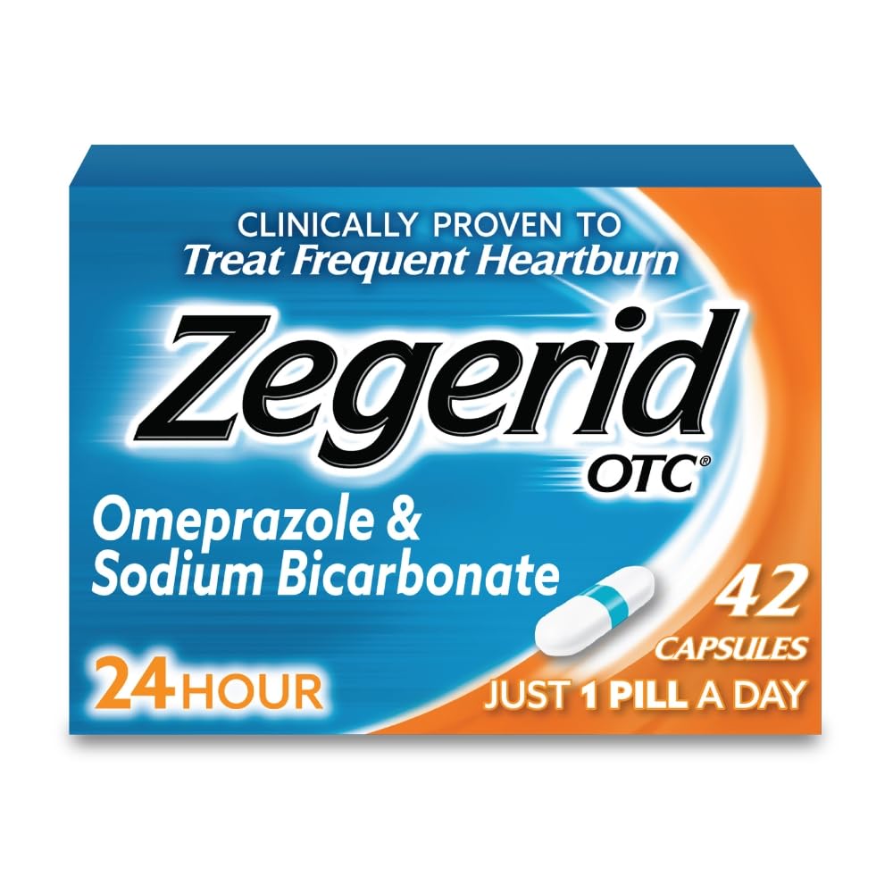 Boîte-produit Zegerid OTC: emballage clair pour achat rapide.