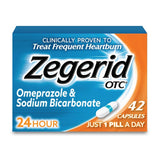Boîte-produit Zegerid OTC: emballage clair pour achat rapide.
