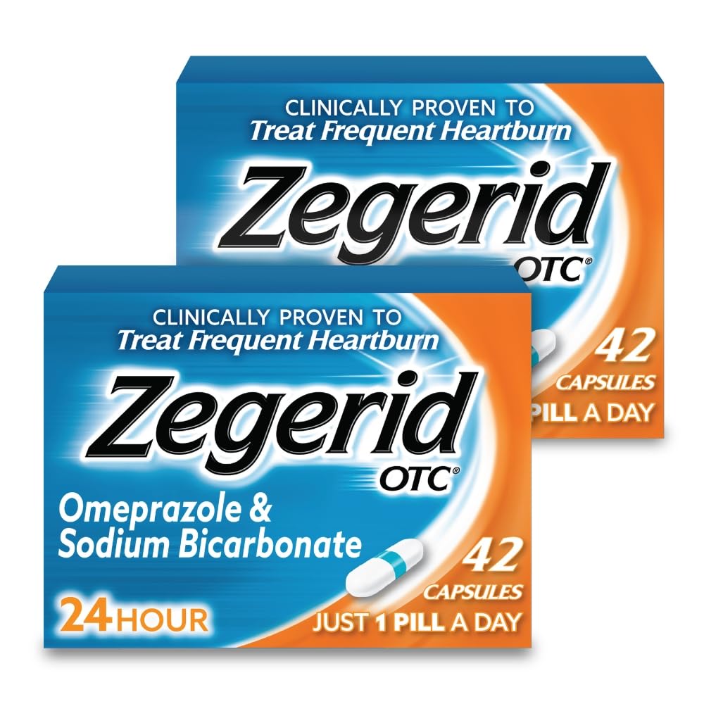 Zegerid OTC – bouteille de pilules, soulagement possible des brûlures d'estomac
