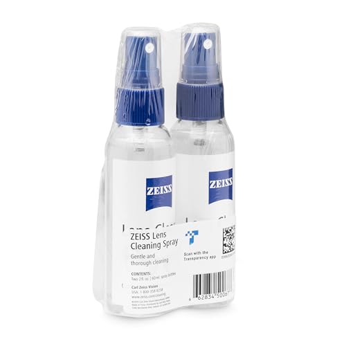 Bouteille nettoyant lentilles ZEISS compacte, idéale en déplacement.