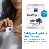 ZEISS lingettes emballage individuel pratique en déplacement