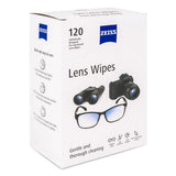 ZEISS Lingettes lentilles 120-lot emballage individuel: pratique pour le nettoyage rapide.