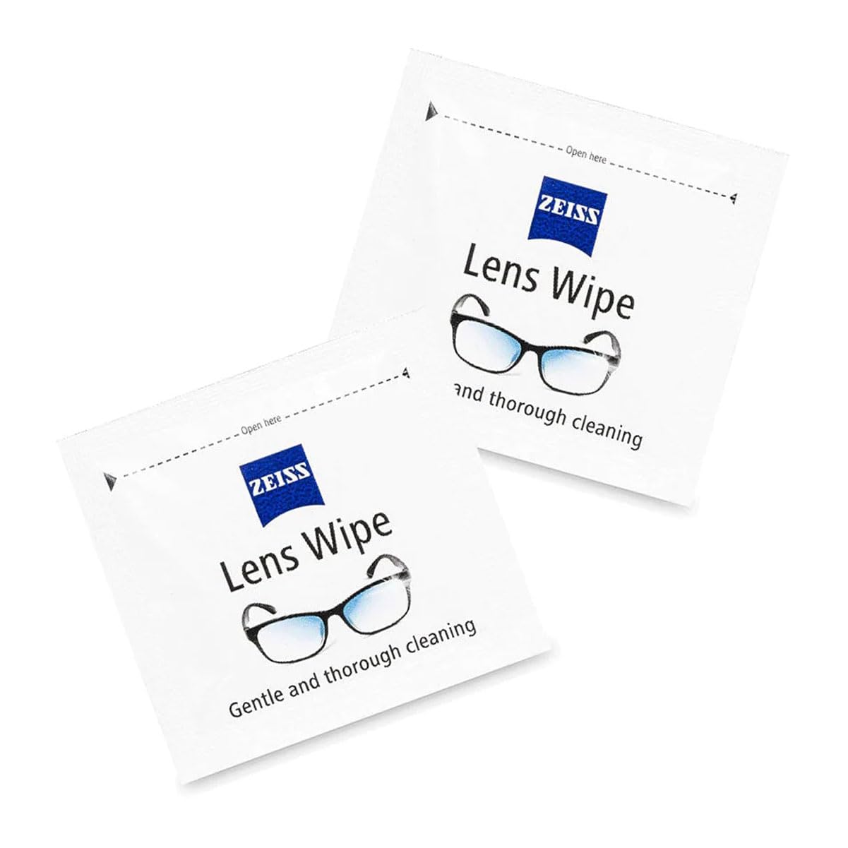 ZEISS Lingettes lentilles 120-lot nettoyage en douceur des lentilles sensibles sans rayures.