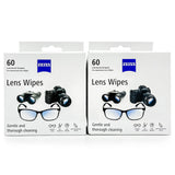lingettes zeiss nettoyage lentilles pack 120, pratique et efficace en déplacement