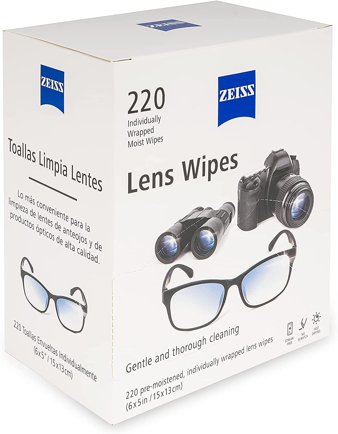 Nettoyage sûr des lentilles et objectifs sans traces avec ZEISS.