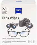 ZEISS Lingettes pour objectifs: boîte de 220 lingettes blanches pour un nettoyage en douceur.