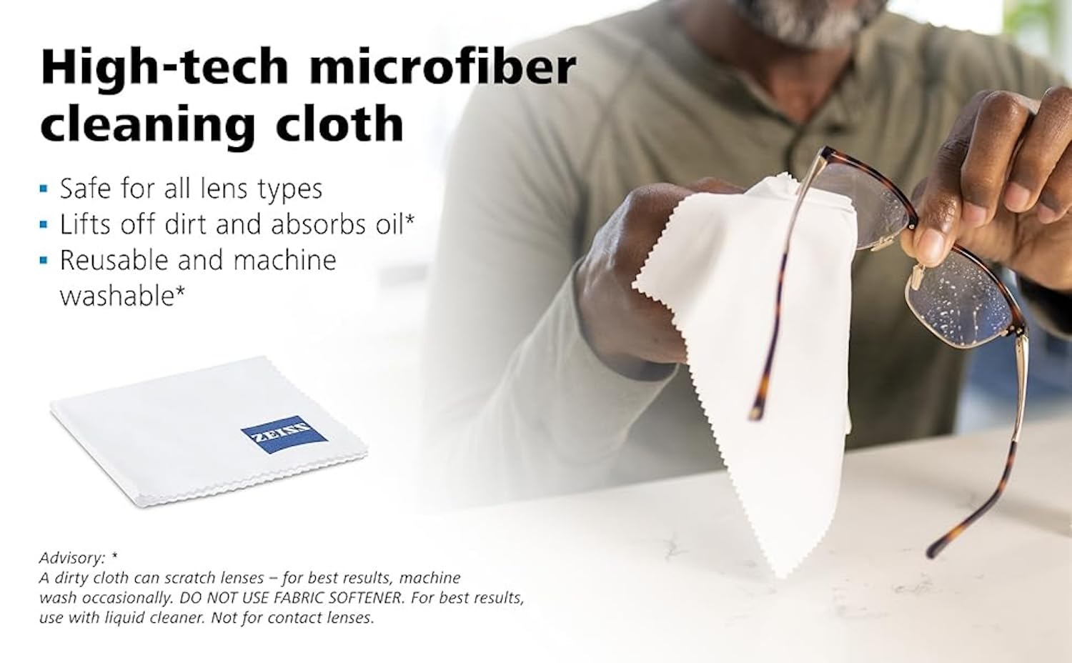 ZEISS pack deux chiffons, solution économique pour optiques.