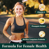 Zelfyrtisar: étiquette détaillant les ingrédients probiotiques et vitamine C.