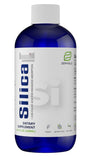 Zemvelo Silice Liquide: bouteille sur fond blanc, soutien potentiel cheveux et peau.