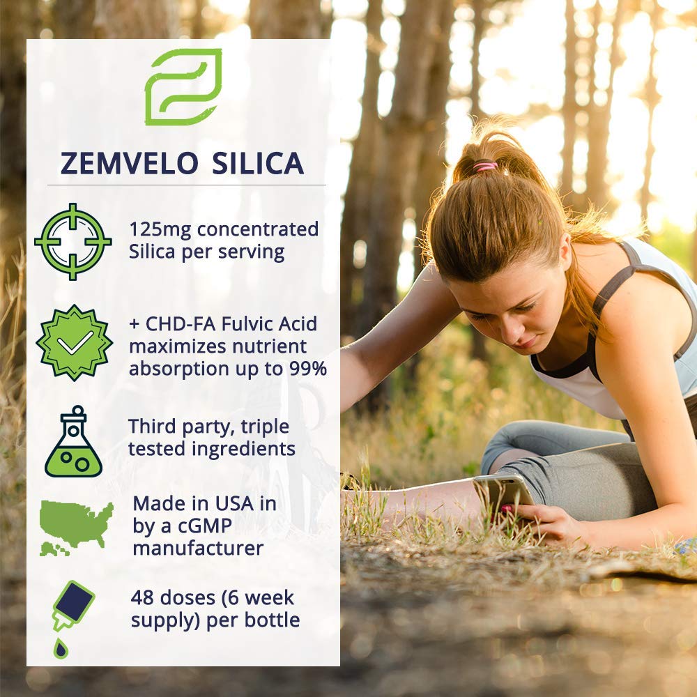 Zemvelo Silice Liquide: emballage élégant et pratique pour 48 jours d’utilisation.