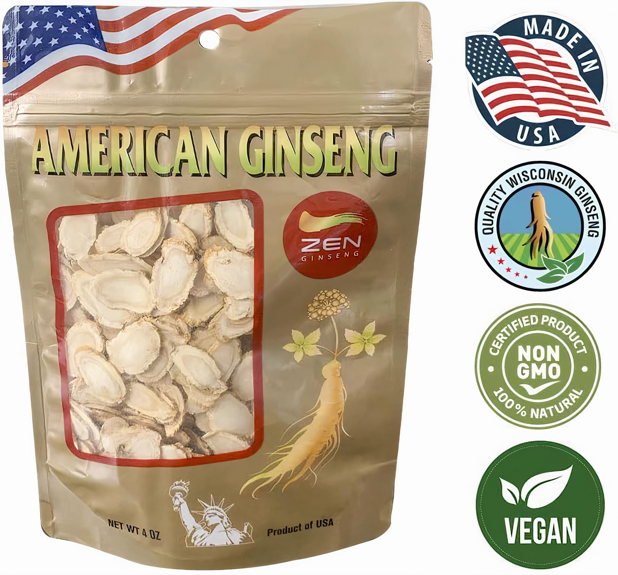 Affichage Zen Ginseng boutique, visibilité accrue pour produit naturel et stimulant.