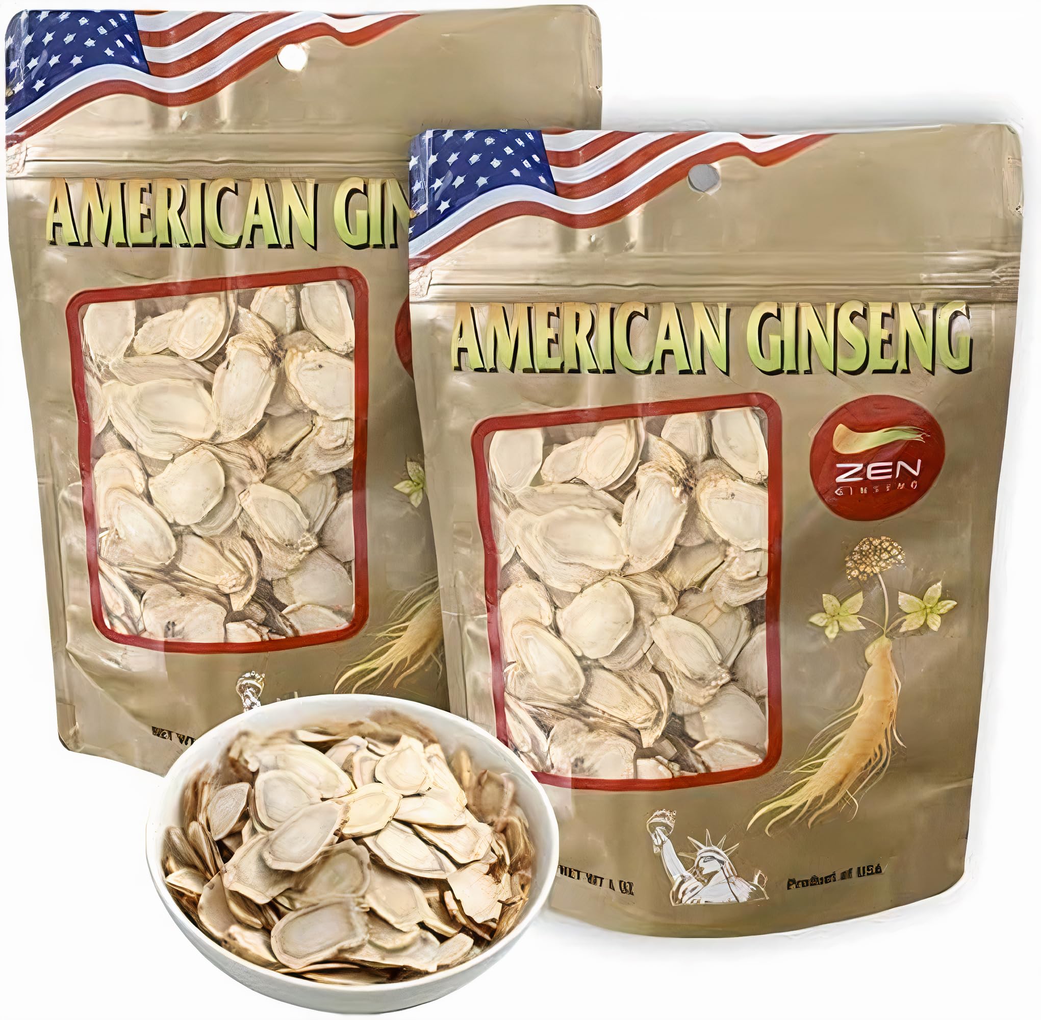Zen Ginseng – emballage tranches américain, prêt pour découverte et préparation.