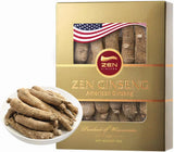 Zen Ginseng racine jumbo du Wisconsin pour énergie et endurance.