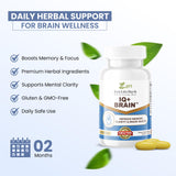 IQ+ Zen Life Herb : gélules prêtes à consommer pour énergie mentale soutenue.