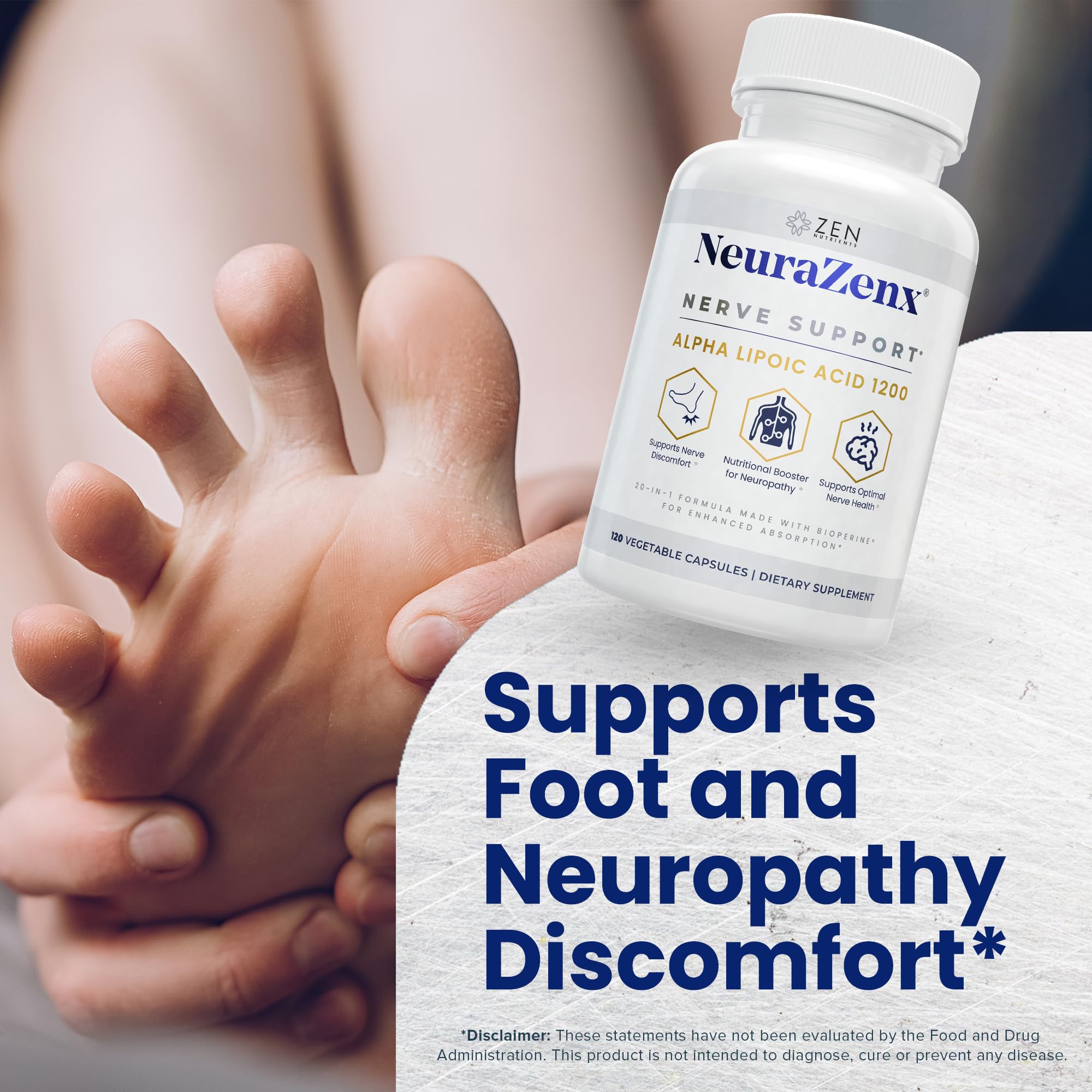 Benfotiamine dans NeuraZenX, vitamine B1 et métabolisme nerveux.