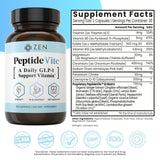 Zen Nutrients PeptideVite Probiotiques 50 M CFU – soutien intestinal