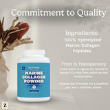 Utilisation quotidienne de la Poudre marine Zen Principle dans shakes et cafés.