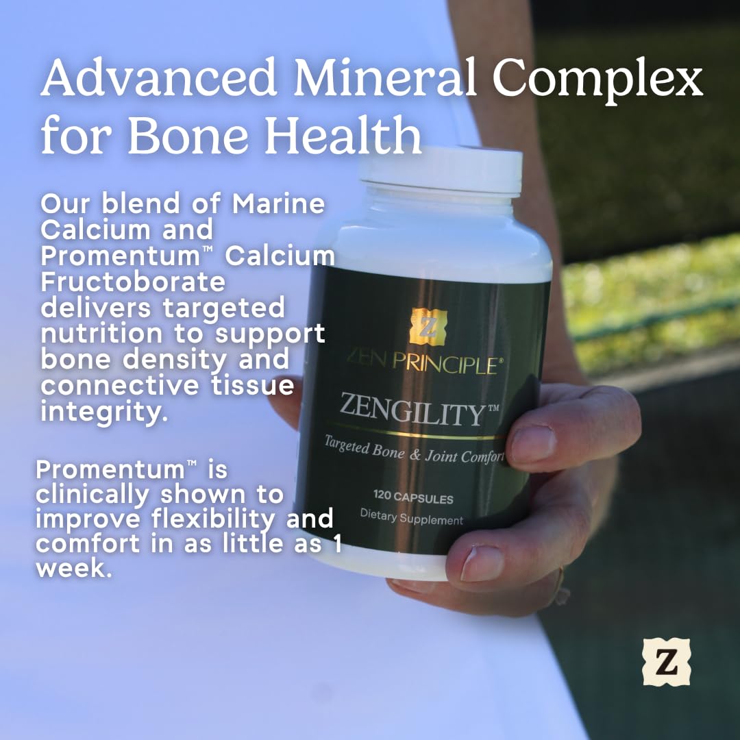 Calcium Aquamin utilisé par Zen Principle Zengility pour la densité osseuse.