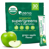 Bouteille Zena Nutrition Super Aliments Verts, pratique pour le quotidien.