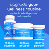 Colostrum Bovin Zena Nutrition — bouteille prête à l’emploi pour vos mélanges quotidiens.