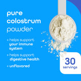 Colostrum Bovin Zena Nutrition — poudre sans sucre, idéale pour un mélange sans édulcorants.