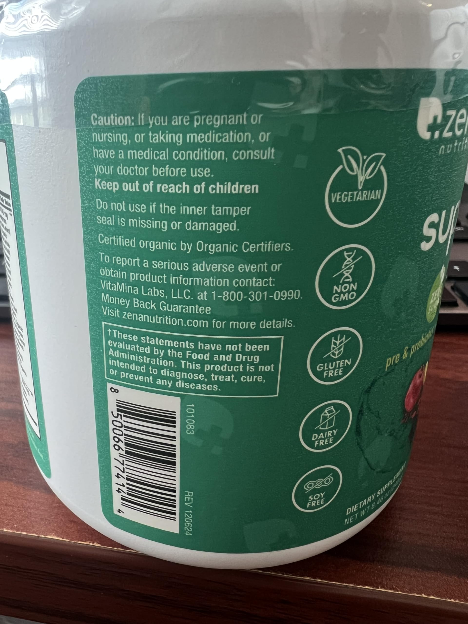Zena Nutrition Portions 30 – prêt à mélanger pour une dose quotidienne